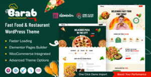 Barab – Fast food e tema WordPress de restaurante