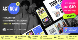 ACT agora – Ativismo social e tema WordPress ONG