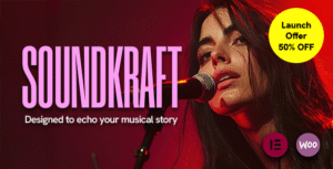 Soundkraft – um tema completo do WordPress para gravadores e artistas