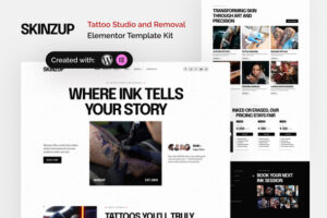 Skinzup – Tattoo Studio e Remoção Elementor Model Kit