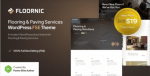 Floornic – Serviços de piso e pavimentação FSE WordPress tema