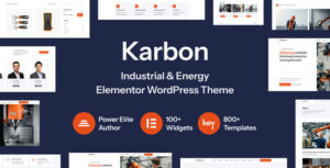 Karbon – tema industrial e elementar do WordPress