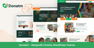 DONATM – Tema sem fins lucrativos de caridade WordPress