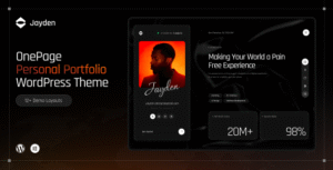 Jayden | Tema do WordPress de portfólio pessoal