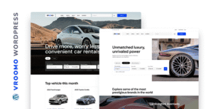 Vroroomo – Aluguel de carros e listando o tema do WordPress