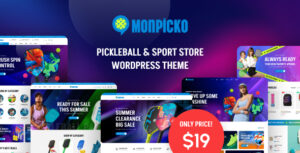 Monpicko – Pickleball Sport Store WordPress Theme